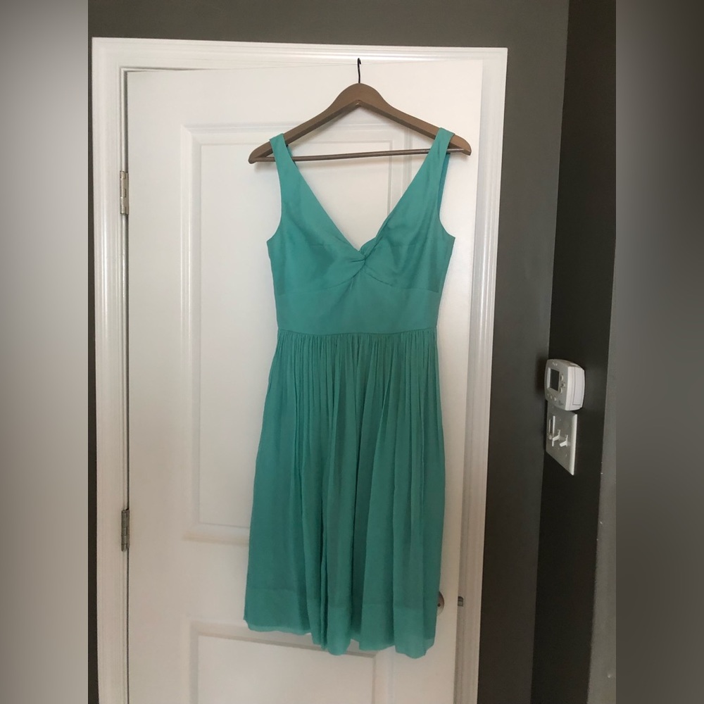 J crew formal dress aqua size 4